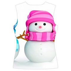 Two Snowmen, Women s Cut Out Long Sleeve T Back