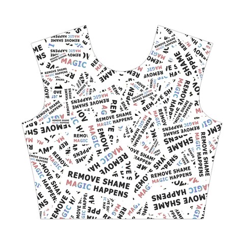 Embrace The Magic Inspirational Phrase Pattern Cotton Crop Top from ArtsNow.com Front