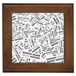 Embrace The Magic Inspirational Phrase Pattern Framed Tile