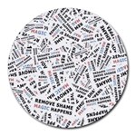 Embrace The Magic Inspirational Phrase Pattern Round Mousepad