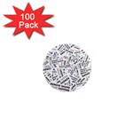 Embrace The Magic Inspirational Phrase Pattern 1  Mini Magnets (100 pack) 