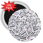 Embrace The Magic Inspirational Phrase Pattern 3  Magnets (100 pack)