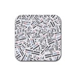 Embrace The Magic Inspirational Phrase Pattern Rubber Coaster (Square)