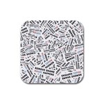 Embrace The Magic Inspirational Phrase Pattern Rubber Square Coaster (4 pack)