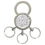 Embrace The Magic Inspirational Phrase Pattern 3-Ring Key Chain