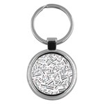 Embrace The Magic Inspirational Phrase Pattern Key Chain (Round)