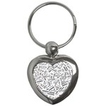 Embrace The Magic Inspirational Phrase Pattern Key Chain (Heart)