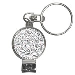 Embrace The Magic Inspirational Phrase Pattern Nail Clippers Key Chain