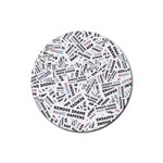 Embrace The Magic Inspirational Phrase Pattern Rubber Coaster (Round)