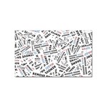 Embrace The Magic Inspirational Phrase Pattern Sticker (Rectangular)