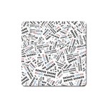 Embrace The Magic Inspirational Phrase Pattern Square Magnet