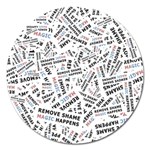 Embrace The Magic Inspirational Phrase Pattern Magnet 5  (Round)