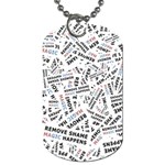 Embrace The Magic Inspirational Phrase Pattern Dog Tag (One Side)