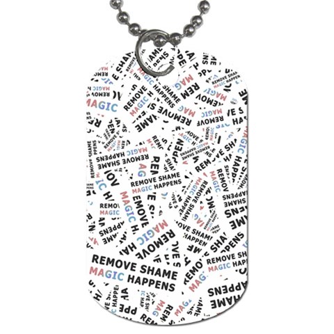 Embrace The Magic Inspirational Phrase Pattern Dog Tag (Two Sides) from ArtsNow.com Front