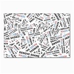 Embrace The Magic Inspirational Phrase Pattern Postcard 4 x 6  (Pkg of 10)