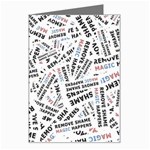 Embrace The Magic Inspirational Phrase Pattern Greeting Card