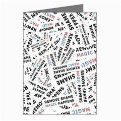 Embrace The Magic Inspirational Phrase Pattern Greeting Cards (Pkg of 8) from ArtsNow.com Left