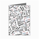 Embrace The Magic Inspirational Phrase Pattern Mini Greeting Card