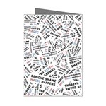 Embrace The Magic Inspirational Phrase Pattern Mini Greeting Cards (Pkg of 8)