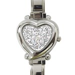 Embrace The Magic Inspirational Phrase Pattern Heart Italian Charm Watch