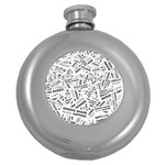 Embrace The Magic Inspirational Phrase Pattern Round Hip Flask (5 oz)