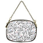 Embrace The Magic Inspirational Phrase Pattern Chain Purse (One Side)