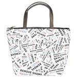 Embrace The Magic Inspirational Phrase Pattern Bucket Bag