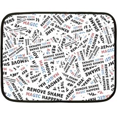 Embrace The Magic Inspirational Phrase Pattern Two Sides Fleece Blanket (Mini) from ArtsNow.com 35 x27  Blanket Front