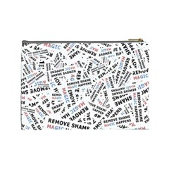 Embrace The Magic Inspirational Phrase Pattern Cosmetic Bag (Large) from ArtsNow.com Back