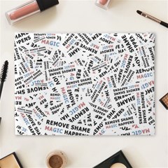 Embrace The Magic Inspirational Phrase Pattern Cosmetic Bag (XL) from ArtsNow.com Back