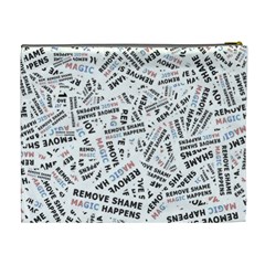 Embrace The Magic Inspirational Phrase Pattern Cosmetic Bag (XL) from ArtsNow.com Back