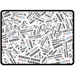 Embrace The Magic Inspirational Phrase Pattern Fleece Blanket (Large)