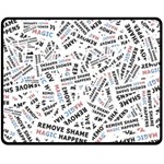 Embrace The Magic Inspirational Phrase Pattern Fleece Blanket (Medium)