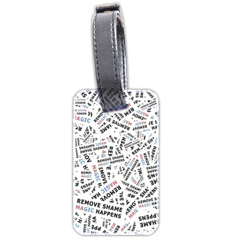 Embrace The Magic Inspirational Phrase Pattern Luggage Tag (two sides) from ArtsNow.com Front