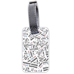 Embrace The Magic Inspirational Phrase Pattern Luggage Tag (two sides) from ArtsNow.com Back