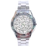 Embrace The Magic Inspirational Phrase Pattern Stainless Steel Analogue Watch