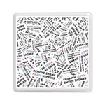 Embrace The Magic Inspirational Phrase Pattern Memory Card Reader (Square)