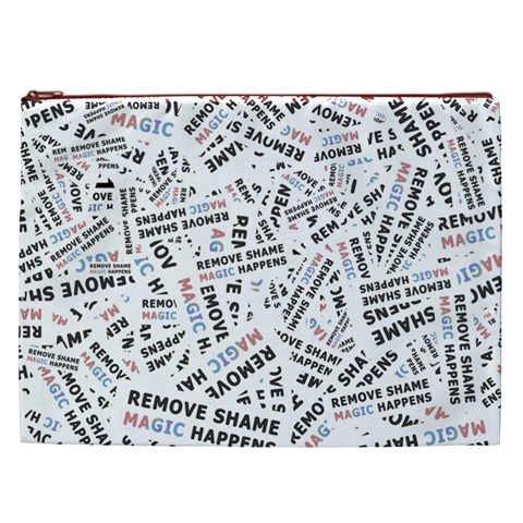 Embrace The Magic Inspirational Phrase Pattern Cosmetic Bag (XXL) from ArtsNow.com Front