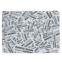 Embrace The Magic Inspirational Phrase Pattern Cosmetic Bag (XXL) from ArtsNow.com Back