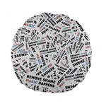 Embrace The Magic Inspirational Phrase Pattern Standard 15  Premium Round Cushions