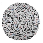 Embrace The Magic Inspirational Phrase Pattern Large 18  Premium Round Cushions