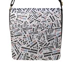 Embrace The Magic Inspirational Phrase Pattern Flap Closure Messenger Bag (L)