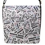 Embrace The Magic Inspirational Phrase Pattern Flap Closure Messenger Bag (S)