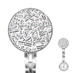 Embrace The Magic Inspirational Phrase Pattern Stainless Steel Nurses Watch