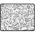 Embrace The Magic Inspirational Phrase Pattern Two Sides Fleece Blanket (Medium)