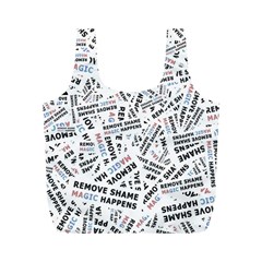 Embrace The Magic Inspirational Phrase Pattern Full Print Recycle Bag (M) from ArtsNow.com Front