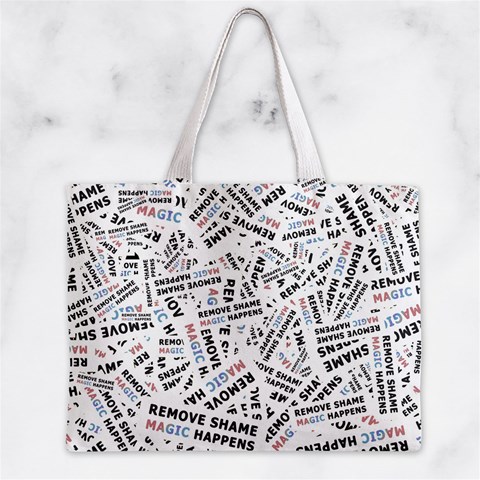 Embrace The Magic Inspirational Phrase Pattern Zipper Mini Tote Bag from ArtsNow.com Front