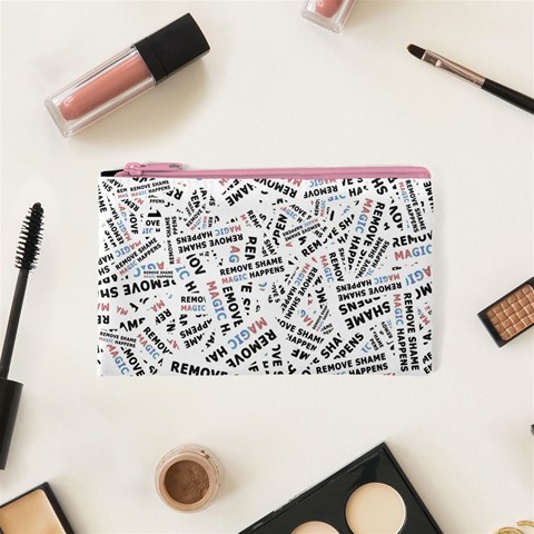 Embrace The Magic Inspirational Phrase Pattern Cosmetic Bag (XS) from ArtsNow.com Front