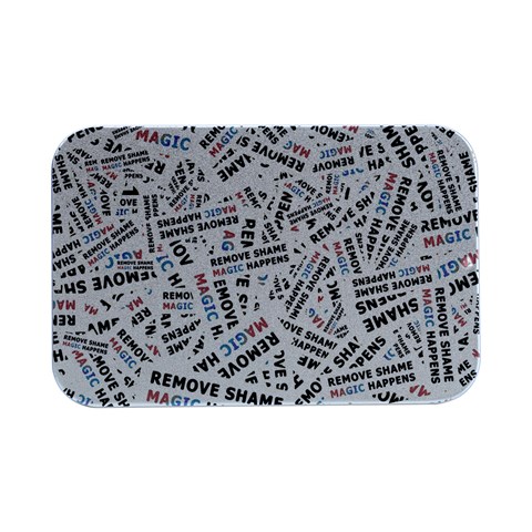 Embrace The Magic Inspirational Phrase Pattern Open Lid Metal Box (Silver)   from ArtsNow.com Front