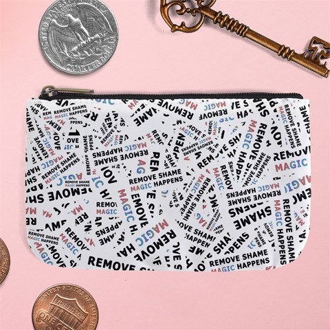 Embrace The Magic Inspirational Phrase Pattern Large Coin Purse from ArtsNow.com Front